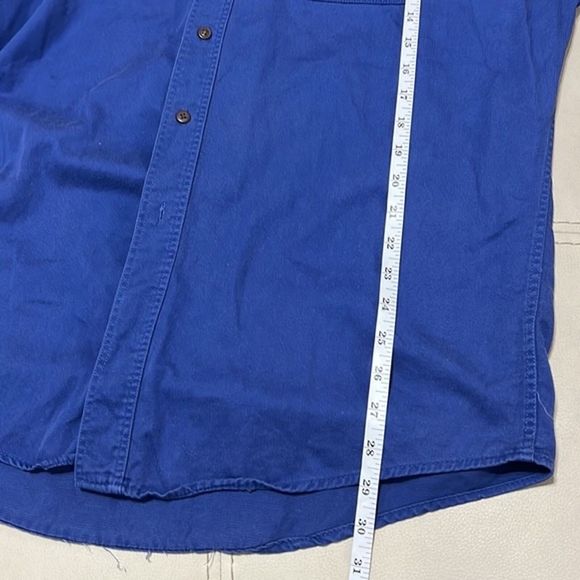 Chaps Ralph Lauren Blue Button Down Shirt Size: L - Picture 8 of 9